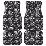Dice Pattern Print Design 01 Front and Back Car Mats
