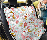 Maneki Neko Lucky Cat Fan Sakura Dog Car Seat Covers