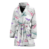 Helicopter Plane Pattern Women'S Bathrobe