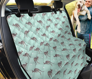 Kangaroo Pattern Background Dog Car Seat Covers