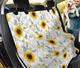 Beautiful Sunflowers Pattern Dog Car Seat Covers