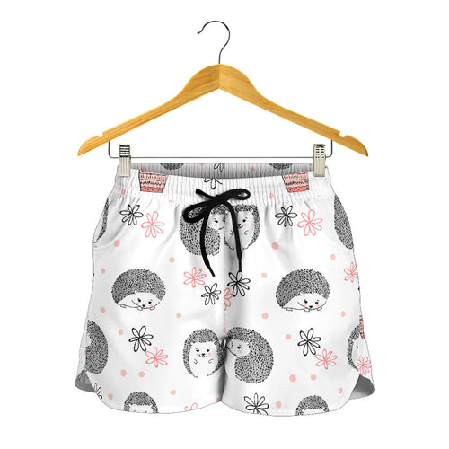 Hedgehog Pattern Print Design 02 Women Shorts