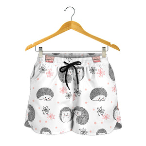 Hedgehog Pattern Print Design 02 Women Shorts