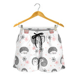 Hedgehog Pattern Print Design 02 Women Shorts