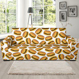 Hamburger Pattern Print Design 03 Sofa Slipcover