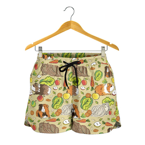 Guinea Pig Pattern Print Design 04 Women Shorts
