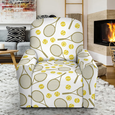 Tennis Pattern Print Design 02 Recliner Chair Slipcover