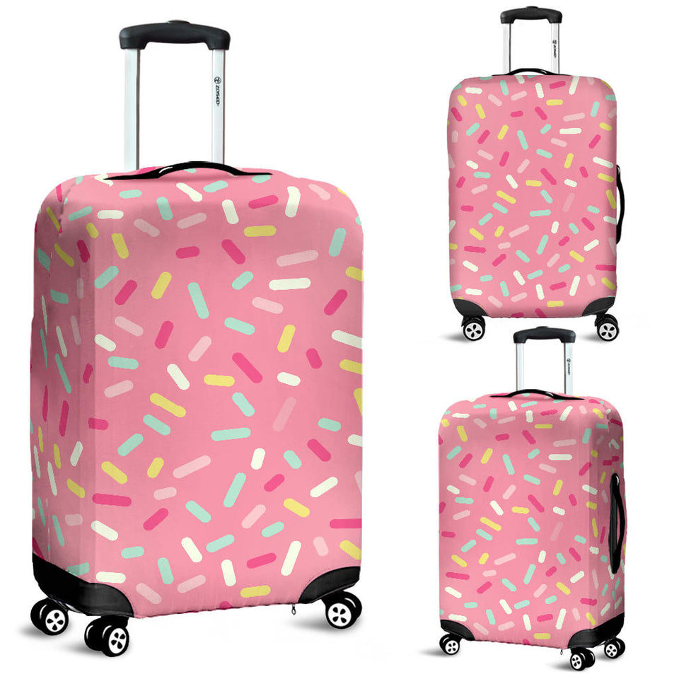 Pink Donut Glaze Candy Pattern Luggage Covers