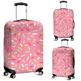 Pink Donut Glaze Candy Pattern Luggage Covers