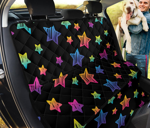 Colorful Star Pattern Dog Car Seat Covers