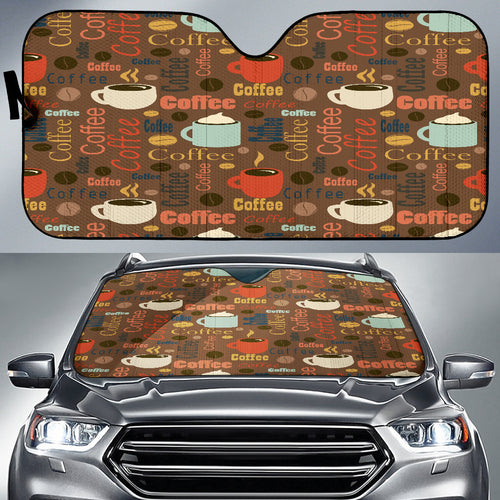 Coffee Car Sun Shade Auto Sun Shade