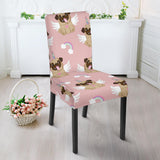 Cute Unicorn Pug Pattern Dining Chair Slipcover