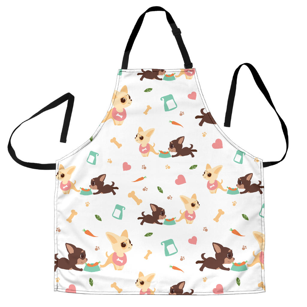 Cute Chihuahua Puppie Pattern Adjustable Apron