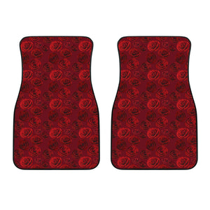 Rose Pattern Print Design 03 Front Car Mats