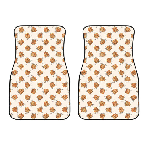 Pancake Pattern Print Design 01 Front Car Mats