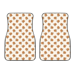 Pancake Pattern Print Design 01 Front Car Mats
