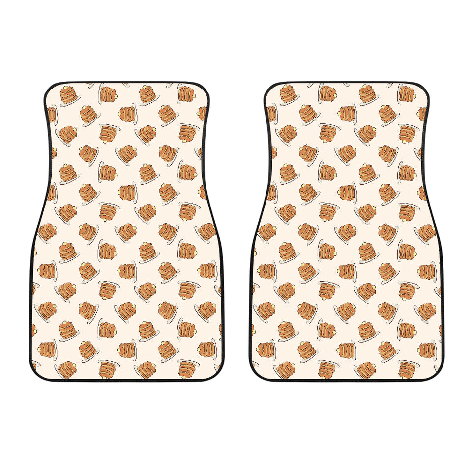 Pancake Pattern Print Design 01 Front Car Mats