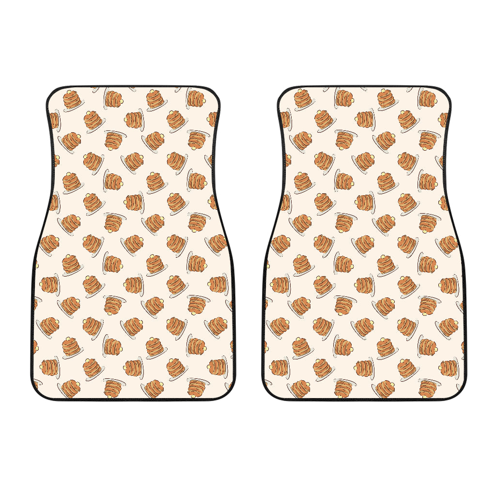 Pancake Pattern Print Design 01 Front Car Mats
