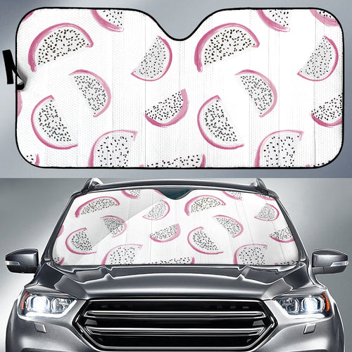 Dragon Fruit Pattern Car Sun Shade