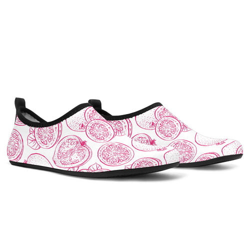 Sketch Guava Pattern Aqua Shoes