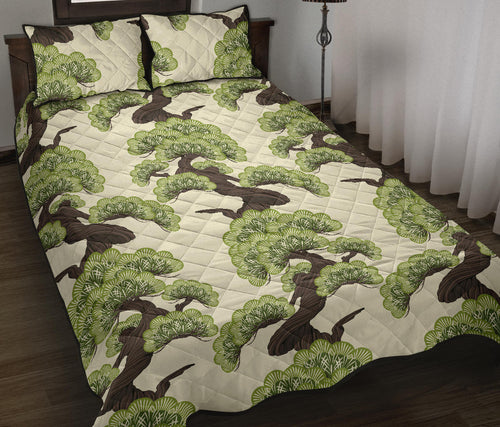 Bonsai pattern Quilt Bed Set
