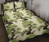 Bonsai pattern Quilt Bed Set