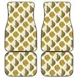 Lion Pattern Print Design 02 Front and Back Car Mats