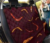 Boomerang Australian Aboriginal Ornament Circle Black Background Dog Car Seat Covers