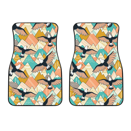 Eagle Pattern Print Design 02 Front Car Mats