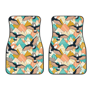 Eagle Pattern Print Design 02 Front Car Mats