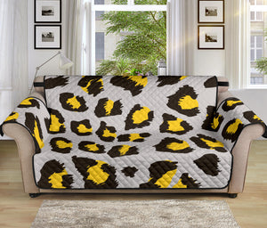 Gray Leopard print pattern Sofa Cover Protector