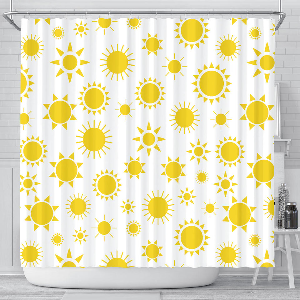 Sun Pattern Shower Curtain Fulfilled In US