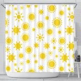 Sun Pattern Shower Curtain Fulfilled In US