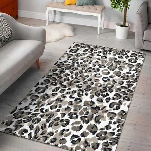Leopard Skin Print Pattern Area Rug