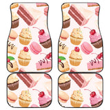 Cake Cupcake Sweets Pattern Front And Back Car Mats
