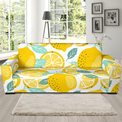 Lemon Design Pattern Sofa Slipcover