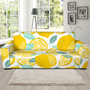 Lemon Design Pattern Sofa Slipcover