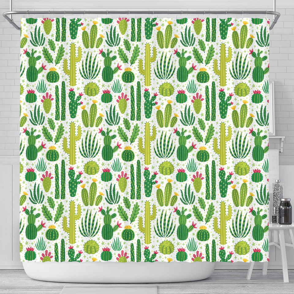 Cactus Pattern Shower Curtain Fulfilled In US