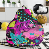Heart Dot Wave Star Creative Design Pattern Bean Bag Cover