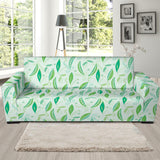 Green Peas Pattern Print Design 01 Sofa Slipcover