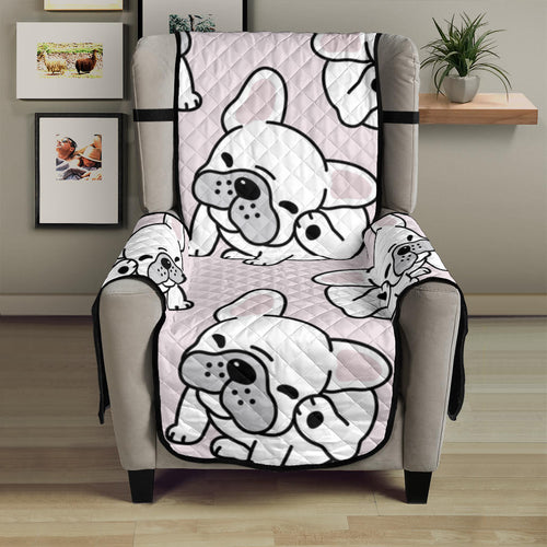 Cute french bulldog pattern Chair Cover Protector