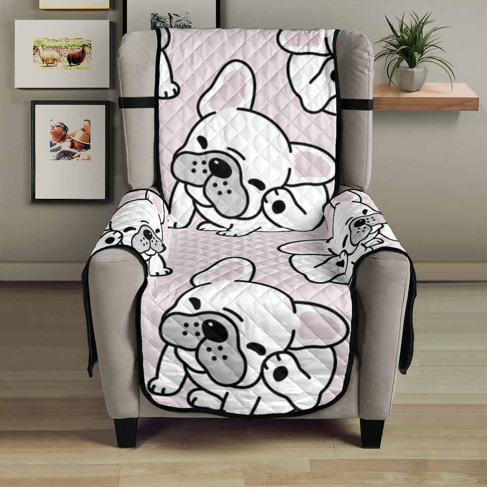 Cute french bulldog pattern Chair Cover Protector