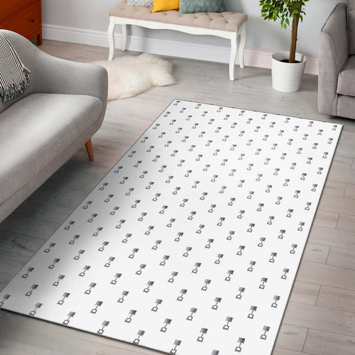 Engine Piston Background Pattern Print Design 01 Area Rug