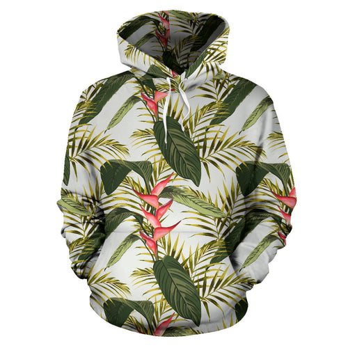 Heliconia Pattern Men Women Pullover Hoodie