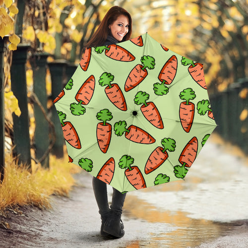 Carrot Pattern Print Design 05 Umbrella