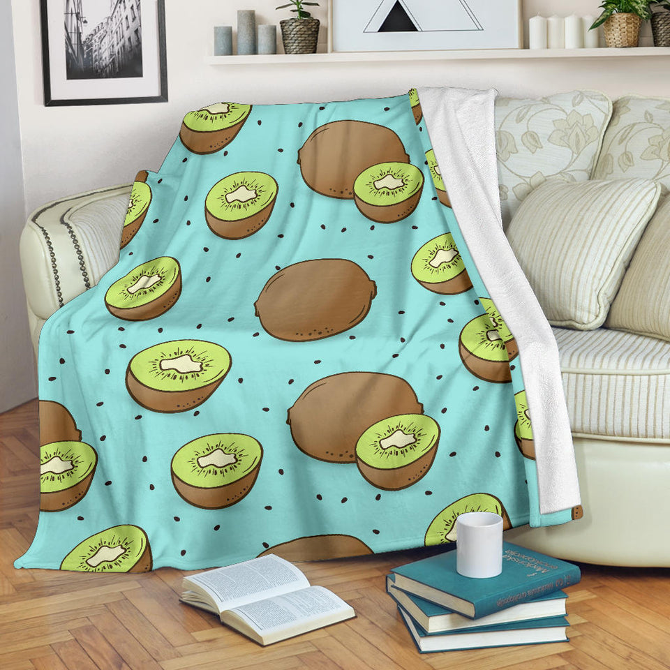 Kiwi Blue Background Premium Blanket
