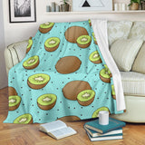 Kiwi Blue Background Premium Blanket