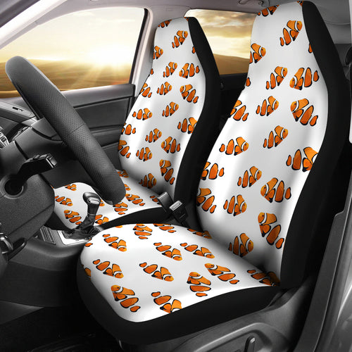Clown Fish Pattern Print Design 03 Universal Fit Car Seat Covers