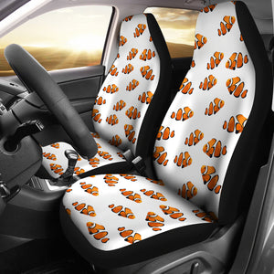 Clown Fish Pattern Print Design 03 Universal Fit Car Seat Covers