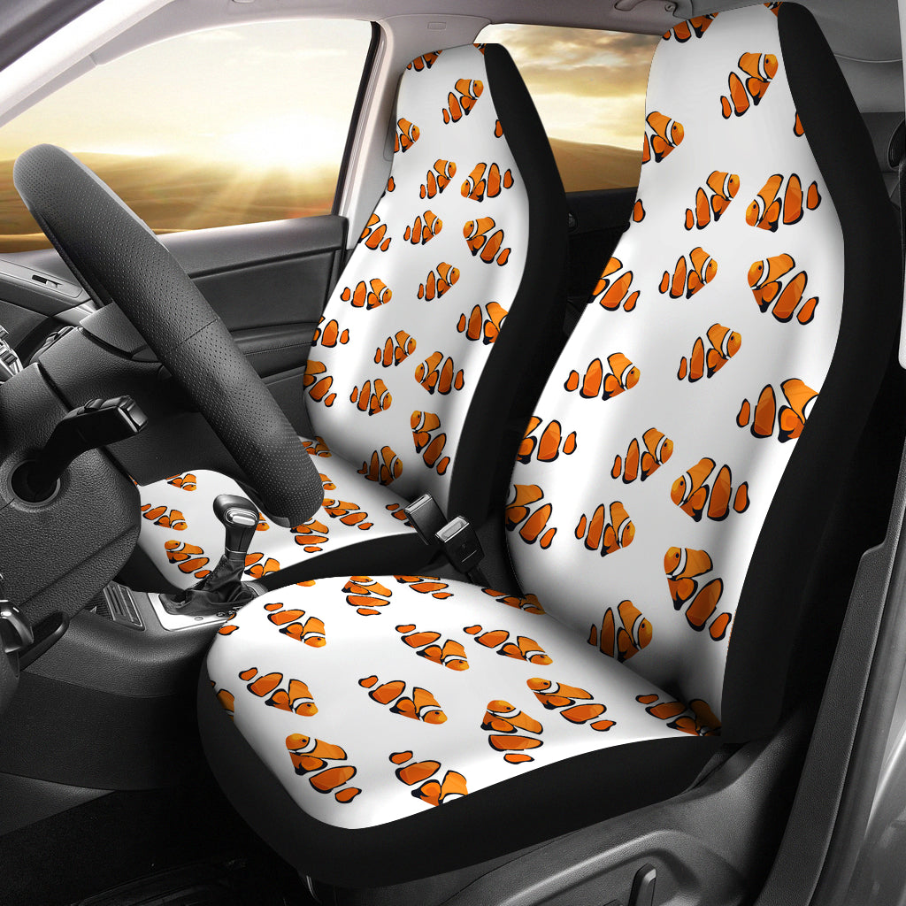 Clown Fish Pattern Print Design 03 Universal Fit Car Seat Covers